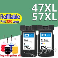 For Canon 47 57  PG 47 CL 57 ink cartridge for Canon E3370 E3470 E400 E410 E417 E460 E470 E477 E480 