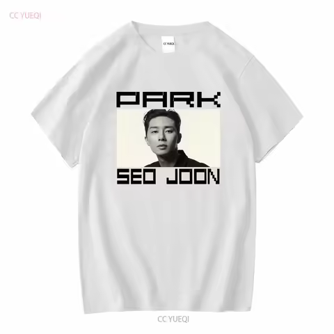 Park Seo Joon Fan T Shirt KDrama Korean Actor Heavy Cotton long or short sleeves vintage Washed Top 