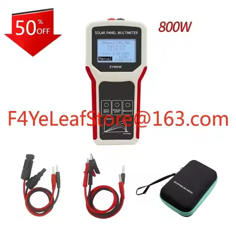 EY800W Mppt Lcd Solar Panel Module PV Tester multimeter Smart Current Voltage VOC Multi Meter Photov