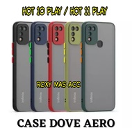CASE HANDPONE FOR ( INFINIX HOT 10 PLAY / HOT 11 PLAY ) CASE DOVE AERO MATTE TRANSPARAN SOFT FUZE FR