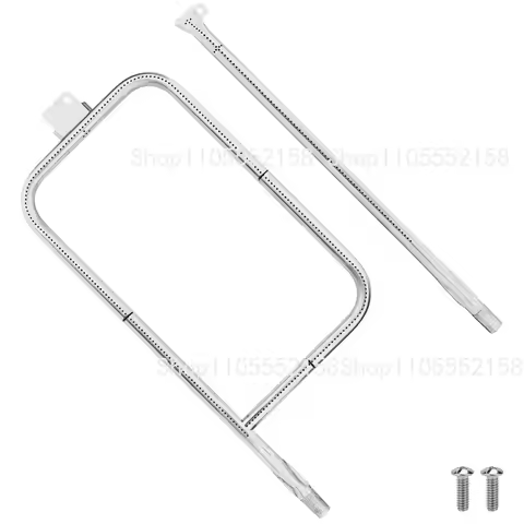 Stainless Steel Grill Burner Tube & Cast Iron Cooking Grate for Weber Q300 Q320 Q3000 Q3200 Gas Gril