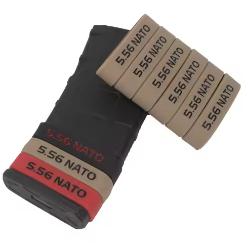5.56 Magazine Marking Bands 5.56 7.62 NATO Mag Bands 7.62x35mm 7.62x45mm Black Tan Red FOR Hunting A
