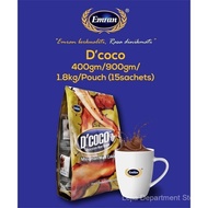 [HALAL] Emran D'coco Chocolate Malt Drink 400gm/900gm/1.8kg/Pouch (15sachets)