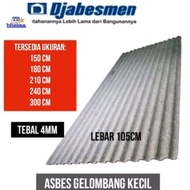 Asbes Gelombang Kecil 180cm Asbes Gelombang kecil 1.8mtr Djabesmen 