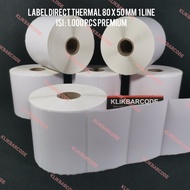 - Premium Barcode Label 80 X 50 (1 Line) Direct Thermal Label Sticker Paper 80X50 80*50