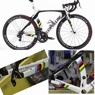 Reflective Cycling Frame Sticker Bicycle Sticker Rainbow Colors Decoration Sticker DIY MTB Bike Modi