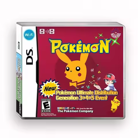 NDS Video Game Cartridges, Pokémon Ultimate Distribution Generation 3, 4, 5 Event Game Cards