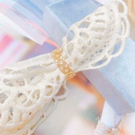 Agete Ginza Limited Gypsophila Zircon Ring Female Sterling Silver Gold-Plated Lace Hollow Ring