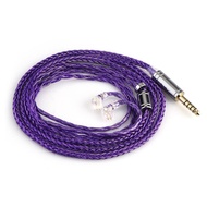 Kabel Linsoul Tripowin Zonie IEM, Kabel Fon Telinga Bersalut Perak 16 Teras yang Dinaik Taraf, Kabel