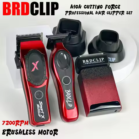 Brushless Motor 7200RPM Professional BRDCLIP 8198 Hair Clipper Strong Cutting Force Blade M3T Hair T