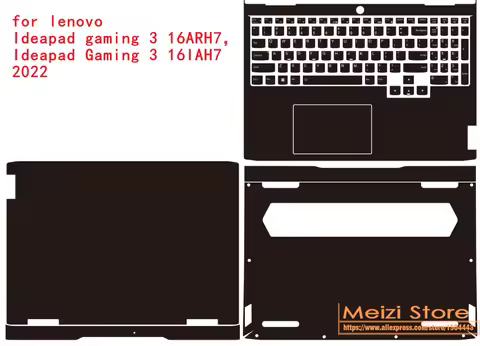 Full Body Laptop Vinyl Decal Cover Sticker Skin For Lenovo IdeaPad Gaming 3i 15 Gen 7 Gen 6 Gen 5 Id