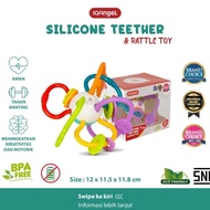 IQ ANGEL Silicone Teether & Rattle - IQ0190 Baby Teether/