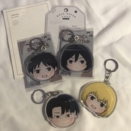 KEYCHAIN ATTACK ON TITAN AOT LEVI MIKASA EREN ARMIN