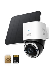 eufy Security 4G LTE Cam S330, 4K Cellular Wireless Security Camera, Pan and Tilt, Solar Powered, AI