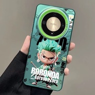 Honor X9b X9a 5G Casing Honor X9B X8b X7b Casing Anime Matte Hard Shockproof Case Luffy Zoro One Pie