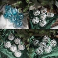 LU Christmas Baubles 6pcs box Christmas Tree Baubles Christmas Hanging Balls