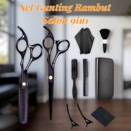 AShop Salon Hair Scissors Set 9in1 Buffing Stainless Steel 4Cr13