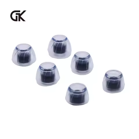 GK TS100 Liquid State Silicone Ear Tips Universal In Ear Earphones Hypoallergenic High Transparent E