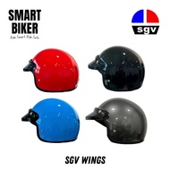 SGV Wings Half Helmet Original Motorcycle SIRIM Approved Helmet Steng/Topi Separuh/Half