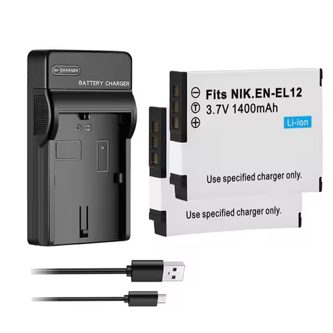 1400mAh EN-EL12 Battery For Nikon COOLPIX S6000 S6100 S6200 S6300 S8200 S8100 S8000 S9700 S9900 S960