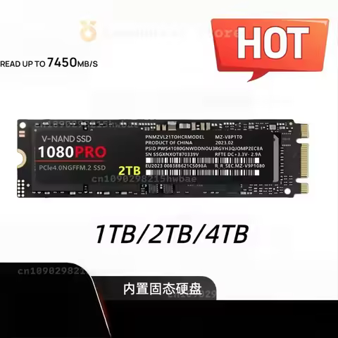 New 1080Pro NGFF M.2 SSD High Speed Stable Solid State Drive 1TB 2TB 4TB Compatible 990Pro