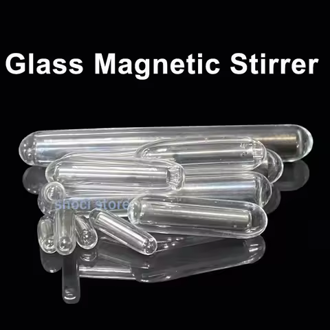 Glass Magnetic Stirrer Stir Glass Bar Magneton Stirring Mixer lab cylinder-shaped 4X10mm 4X15mm 8X20