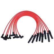RLP Silicone Spark Plug Wires Set 8.0mm Red Ford FE Long Version Fit for Ford FE 332, 352, 360, 390,