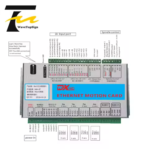 XHC Mach3 Breakout Board 3 4 6 Axis Ethernet Motion Control Card 2000KHz Support Windows7 10 for CNC