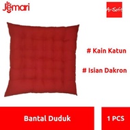 MERAH P36L36 Red Square Seat Cushion