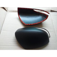 Brv Rearview Mirror Cover Matte Black Small Lights Car Accessories