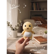 GANTUNGAN Amigurumi nailong | Crochet nailong | Yellow dino knitting | Knitted nailong hanger | Keyc