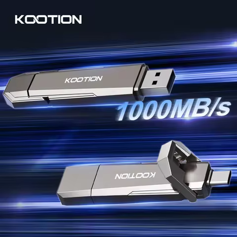 KOOTION U52 Type C USB 3.2 External Solid State Flash Drive 1TB 512GB 256GB Portable Pendrive for PC