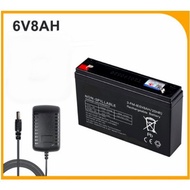 6V 8AH Rechargeable Battery c/w Charger
