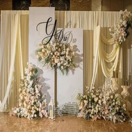 Wedding background cloth ceremony banquet decoration background cloth event background cloth