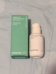 Innisfree 綠茶神經醯胺保濕牛奶水 160ml+ 綠茶籽透明質酸注水精華 80ml