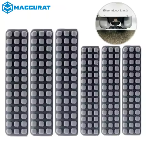 Nozzle Brush for Bambu Lab A1/A1 Mini Prusa XL Wiper Silicone Brush Hotbed Mounted Scrubber Cleaning