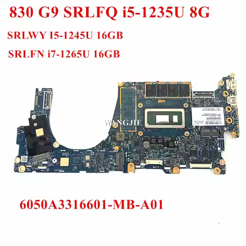 6050A3316601-MB-A01 For HP EliteBook 830 G9 840 G9 Laptop Motherboard N09309-601N03411-601 N03410-60