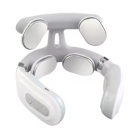 4-head Neck Massager USB Rechargeable Cervical Massager with Heat Electric Neck Massager Relaxation 