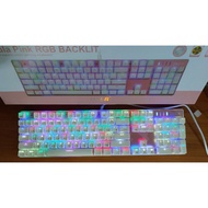 Keyboard Gaming Mechanical OKER K84/K428 BACKLIT BLUESWITCH 2 Years