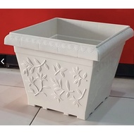 White Square Flower Pot 25 x 30 CM