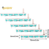 A&W 5 Pcs 75 MM Double B10K Oril B10KX2 Behringer Pot Mixer Fader
