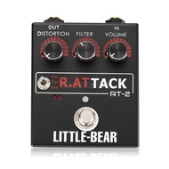 ⭐Little Bear HiFi Electric Guitar Effector 3 RAT model DIRTY/TURBO/VINTAGE Stomp Box Pedal LM308AN G