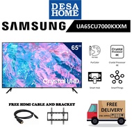 [FREE DELIVERY] SAMSUNG UA65CU7000KXXM  65'' 4K UHD SMART TV  UA65CU7000 / CU7000 (FREE HDMI CABLE &amp; TV BRACKET)