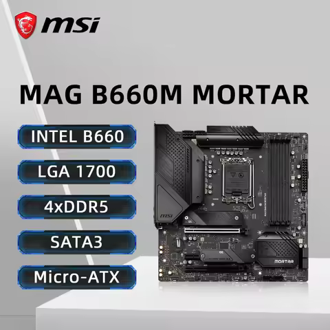 MSI MAG B660M MORTAR Motherboard Support i9-14900K i7-14700K i5-12400F i3-12300 LGA1700 DDR5 4800MHz