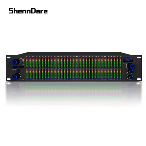 Shenndare Professional Digital Equalizador 31 Bands Graphic Audio Equalizer Processor For Stage DJ K