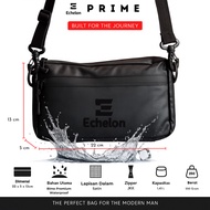 Exclusive Men's 3-in-1 Sling Bag ECHELON PRIME Original Waterproof Clutchbag with Bonus Sticker