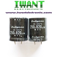 820UF250V 820UF 250V ELCO 820UF250V ELCO 820UF 250V 105' RUBYCON