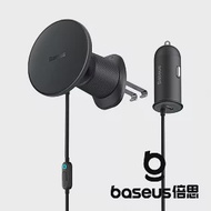 Baseus 倍思 CW01 1C 40W 磁吸無線充車載支架 黑 (掛鉤) 公司貨