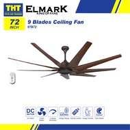 Elmark 72'' DC Motor 9-blades Ceiling Fan 9TB72