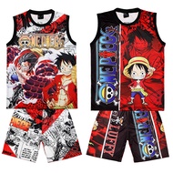 Kids Terno Anime Character Jersey Shorts for Kids Boy One piece Sublimation Printed [6-12 Years Old]